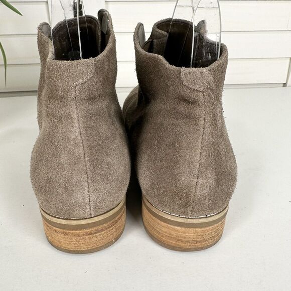 Blondo Verona Tan Suede Ankle Boots Slip On Waterproof Block Heel Women Size 7.5 - Picture 5 of 8